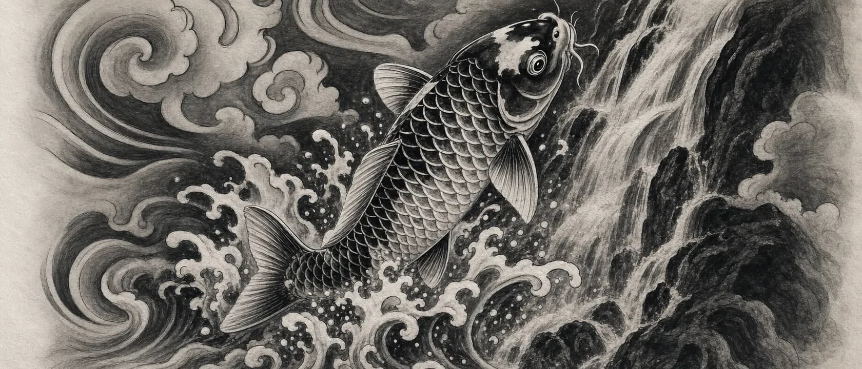 Koi / Japanese: original reference artwork